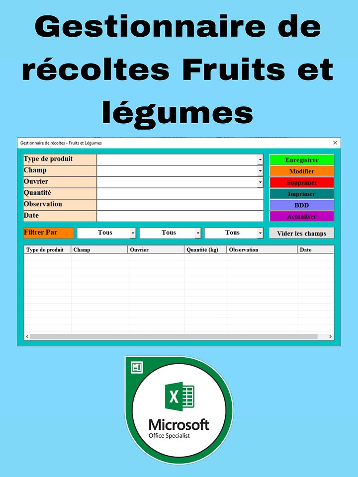 Gestionnaire de récoltes - Fruits et Légumes product image (1)