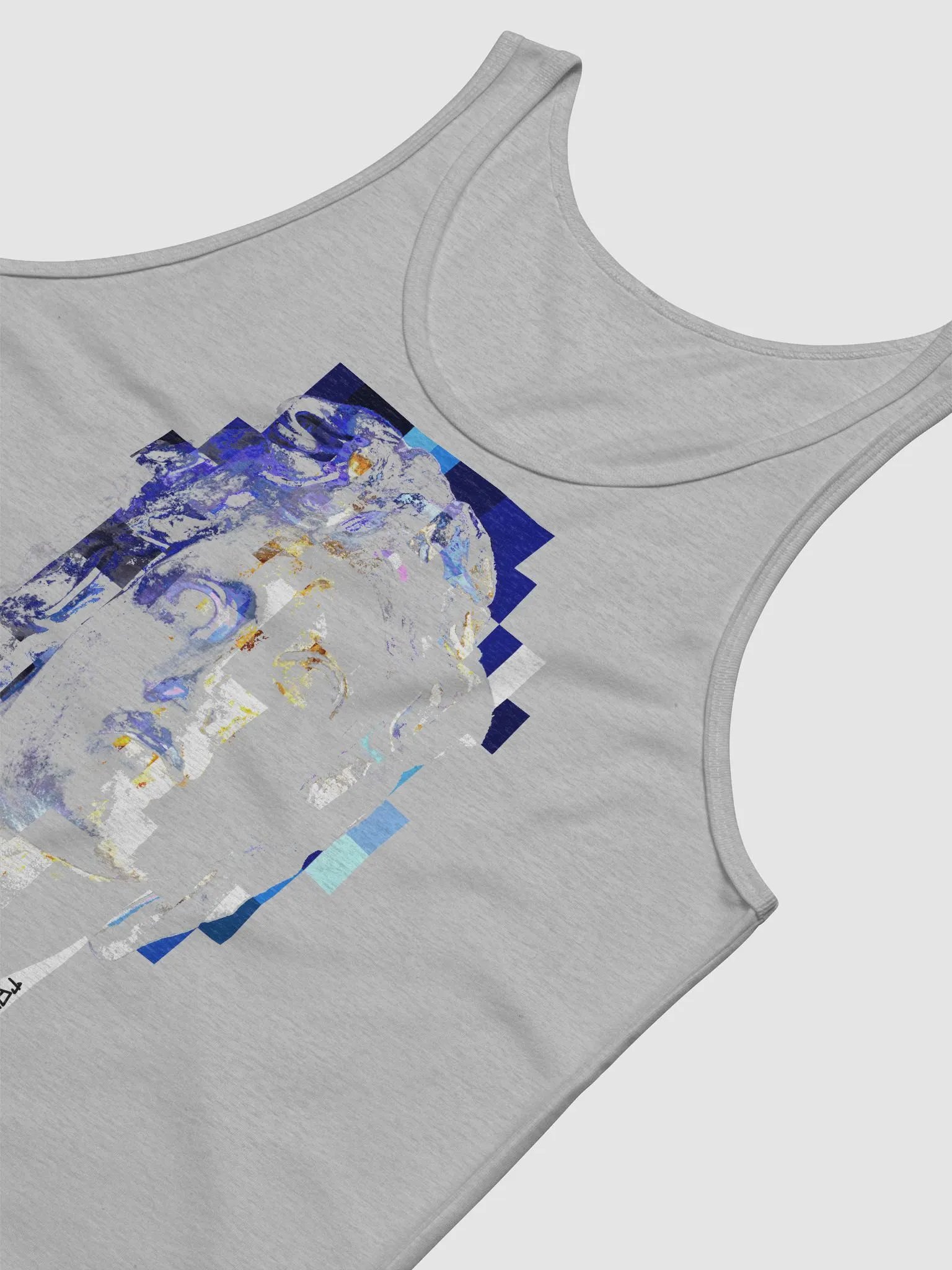 Macintosh Plus Glitched Helios Statue Tank Top DTG product image (3)