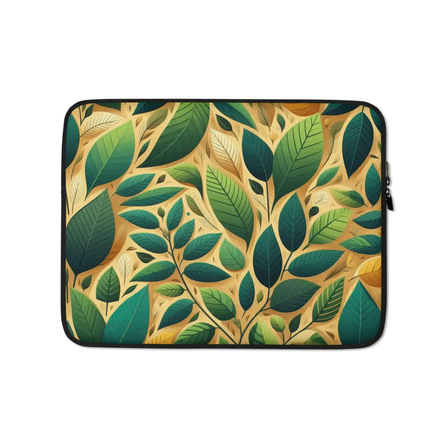 Leafy Luxe Laptop Sleeve product image (1)