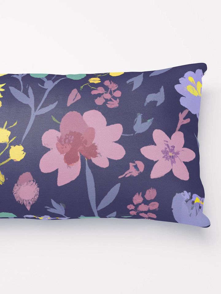 Cute Purple Floral Throw Pillow product image (4)