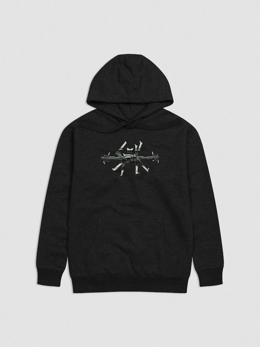 HARD&CORE Spook Barbed Wire Embroidered Hoodie product image (1)