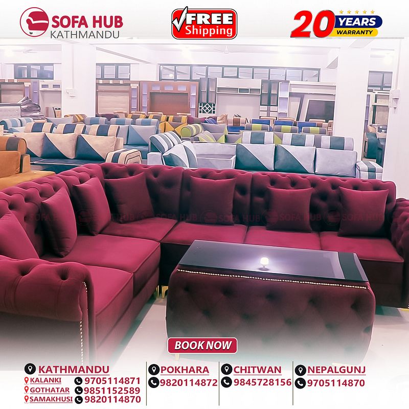 Luxury Corner Sofa - Sofa Hub Kathmandu