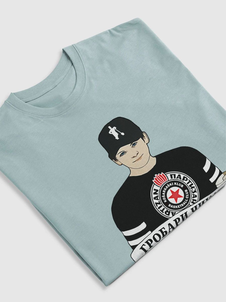 Grobari Čikago KK Partizan Cotton Heritage Men's Premium Heavyweight Tee product image (5)