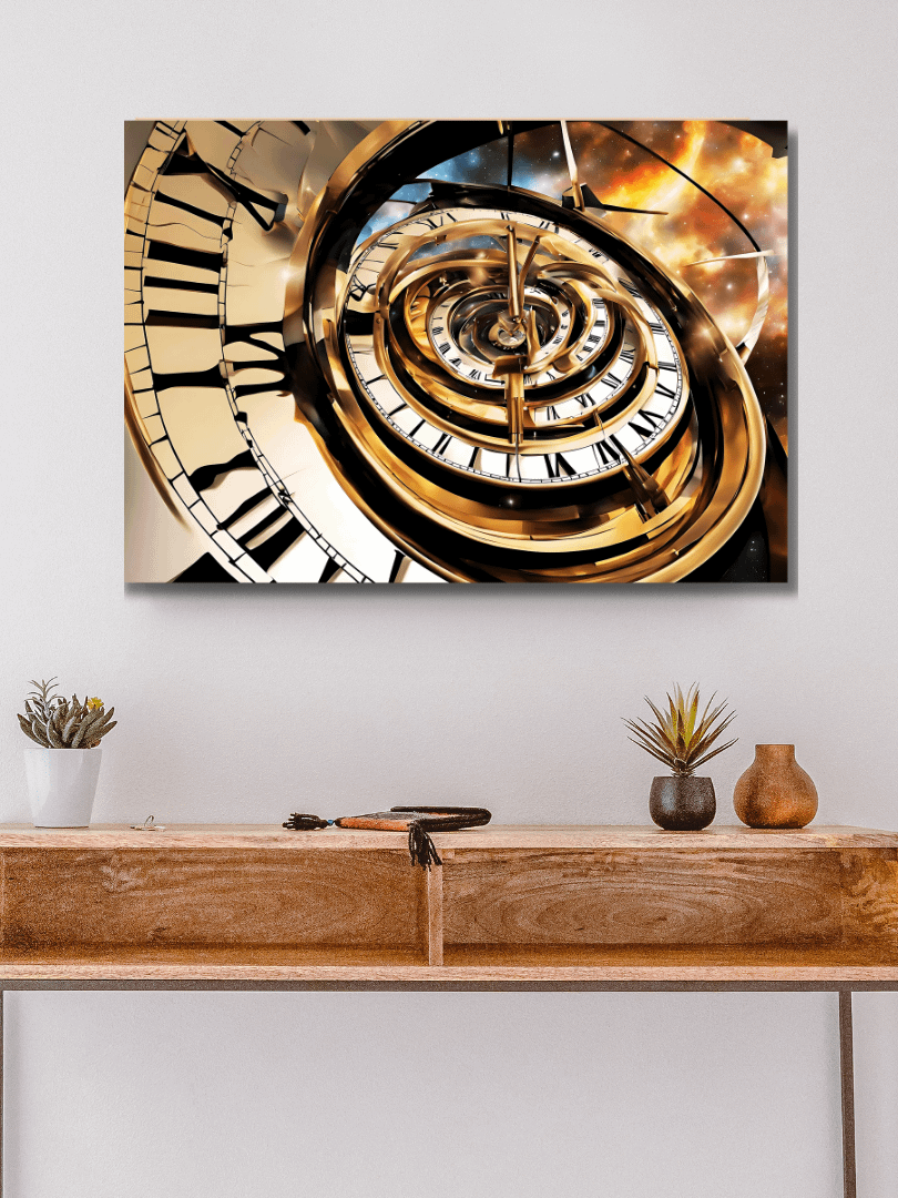 Time Confusion-18 | Canvas Artistic Wall Painting product image (4)