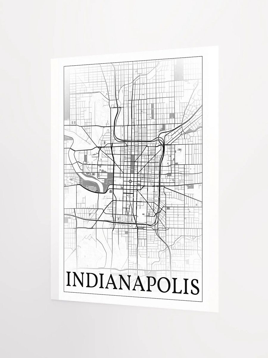 Indianapolis, Indiana, USA, city map print product image (9)