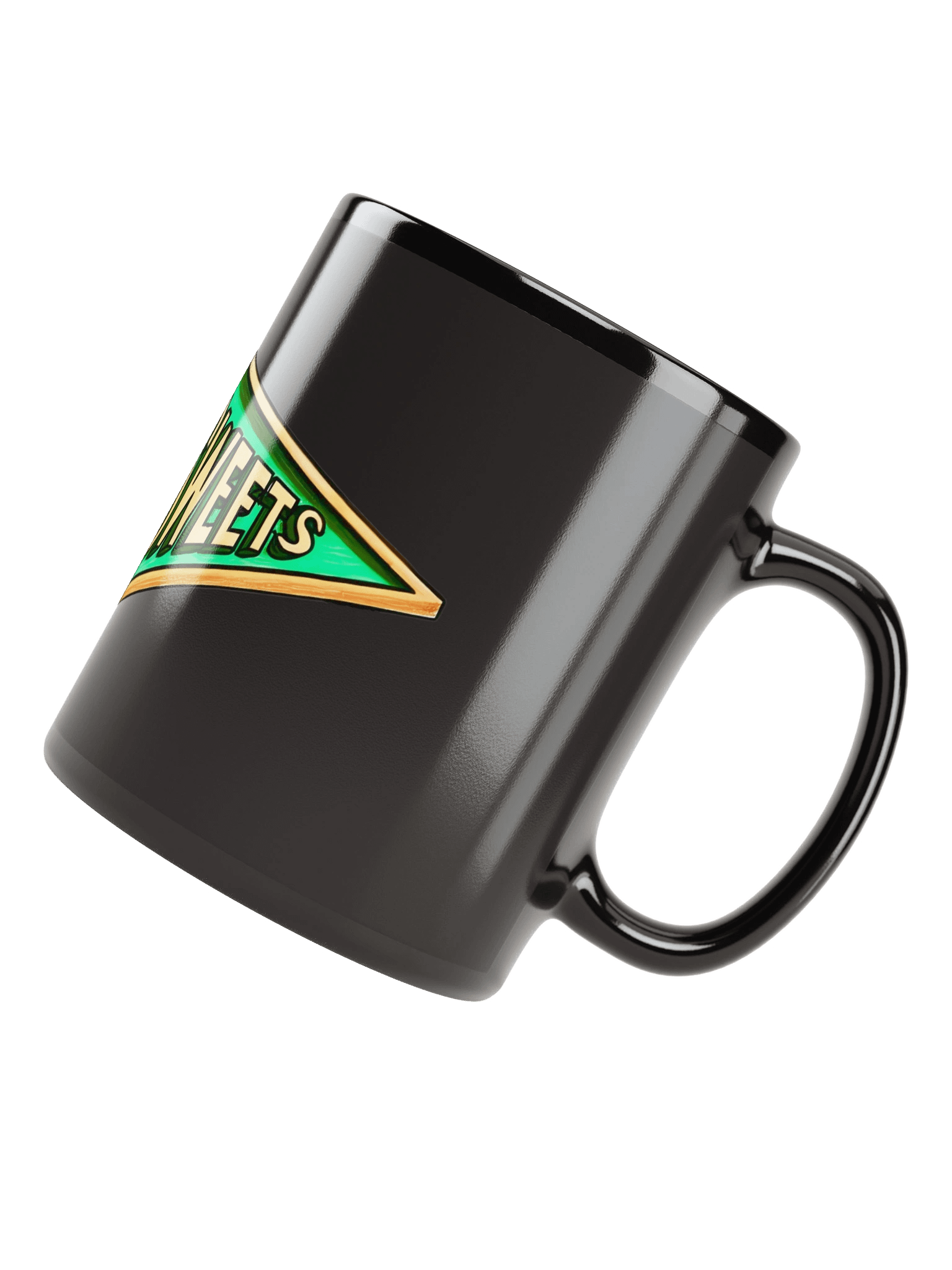 Mug noir brillant avec logo 3D HONEY SWEETS product image (8)
