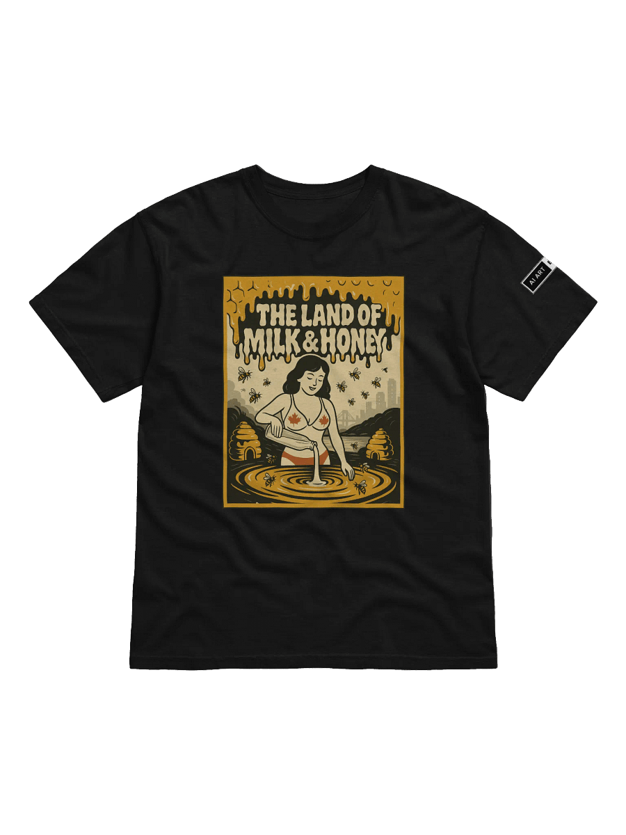 "THE LAND OF MILK & HONEY" 100% cotton T-shirt product image (1)