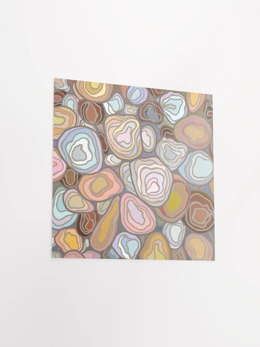 Organic Agate Abstract Matte Poster - Stones No. 2 product image (3)