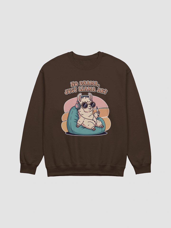 Chill Llama with Marker Crewneck Sweatshirt product image (13)