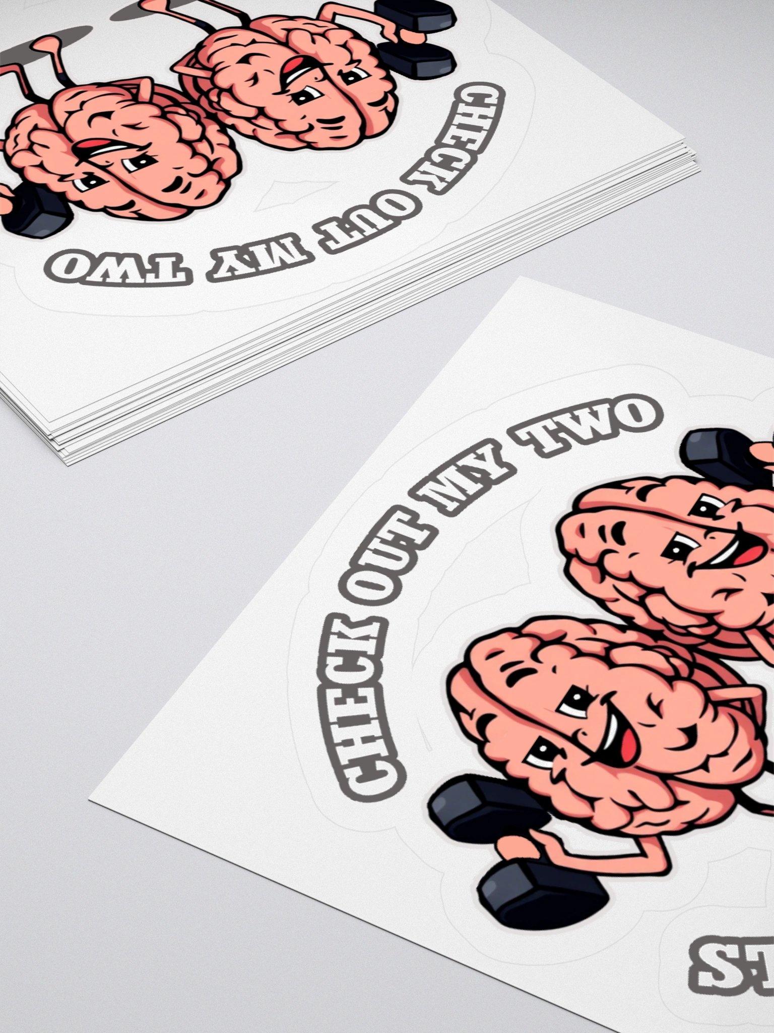 Check Out My Two Strong Frontal Lobes - Sticker product image (6)