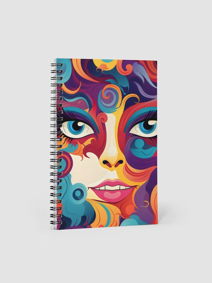 Psychedelic Portrait Spiral Notebook product image (1)