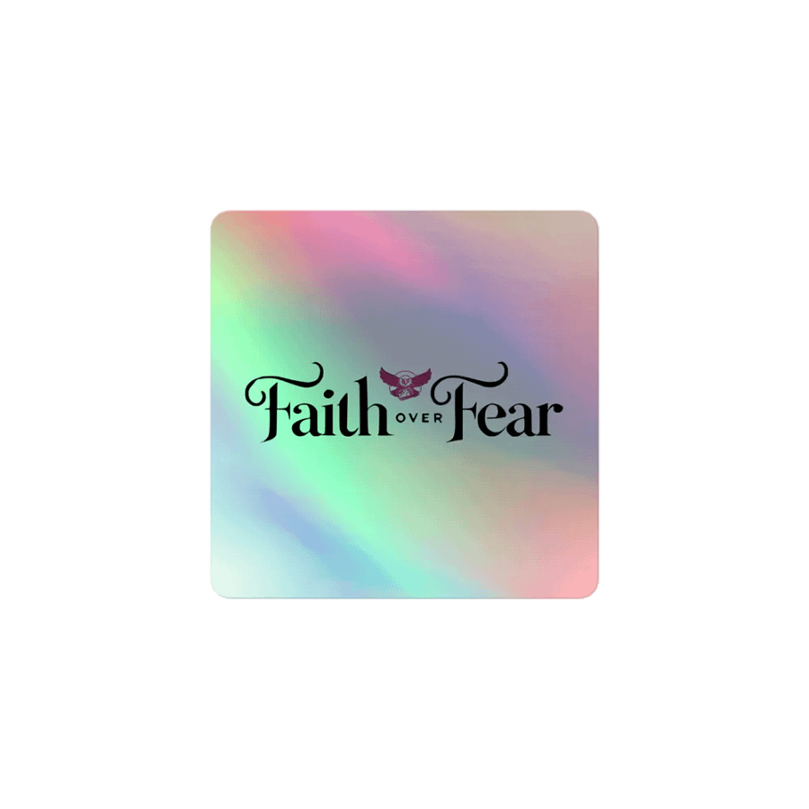 Faith Over Fear Sticker 🌈🕊️ product image (1)