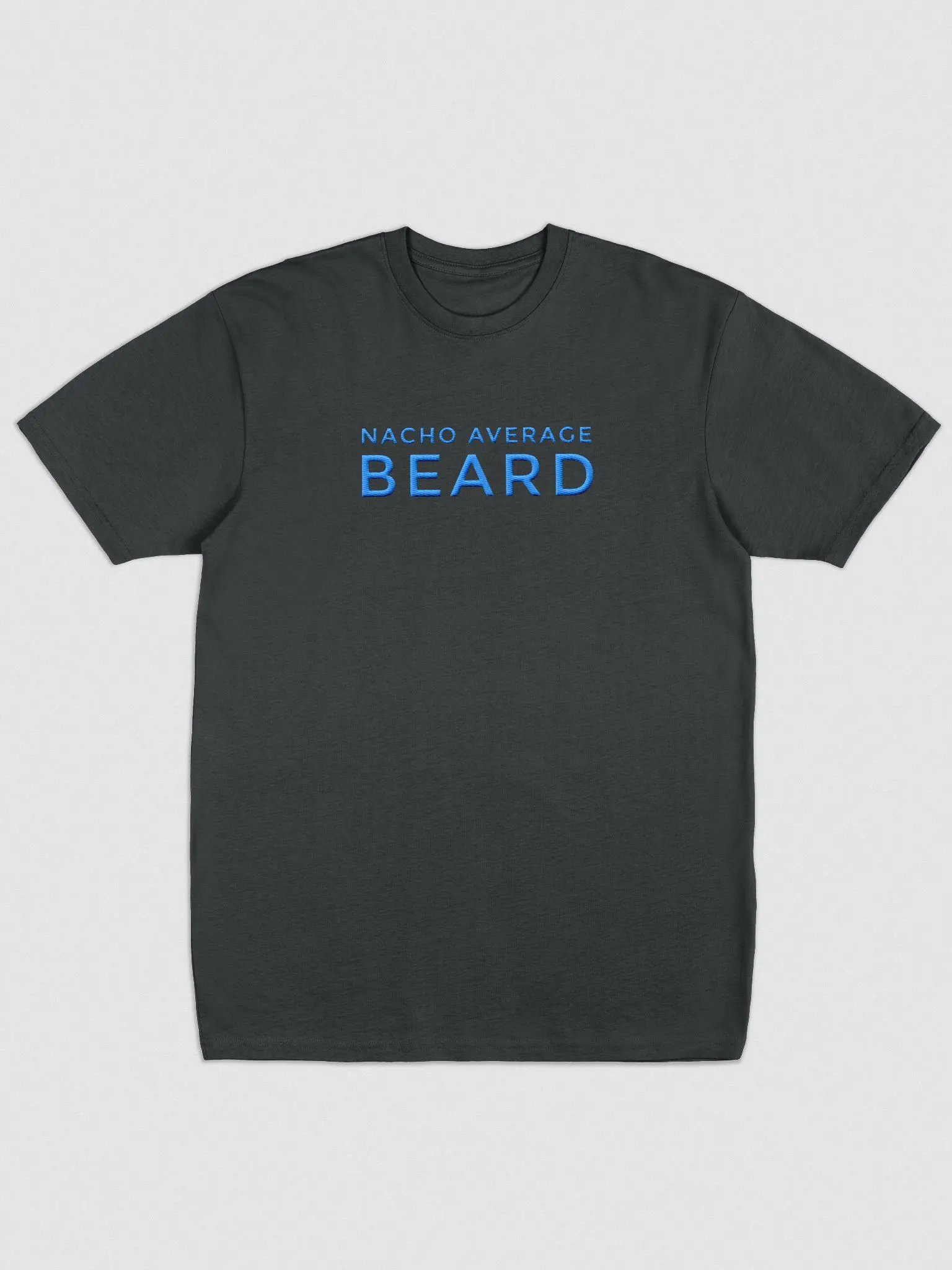 Men's Nacho Average Beard T-Shirt (Aqua/Teal Embroidery) product image (5)