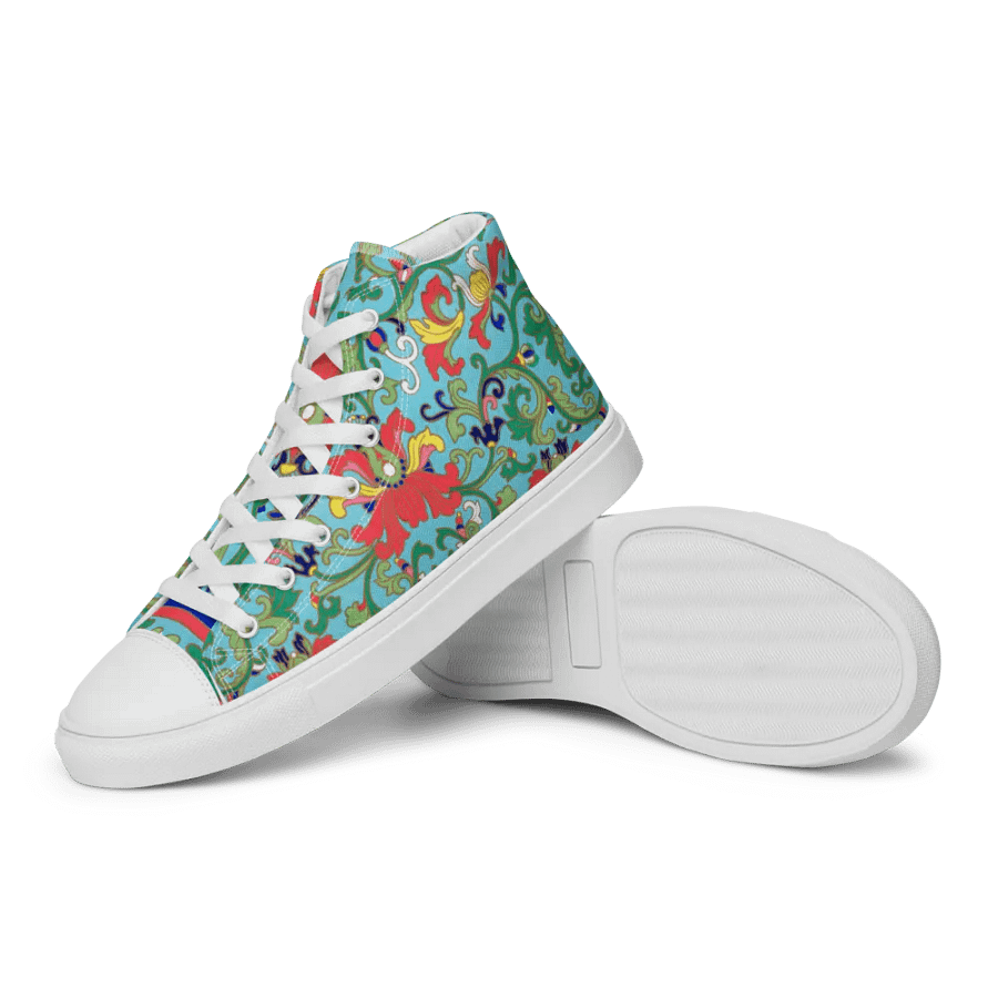 Ornate Vines Women's High Top Canvas Shoes product image (8)