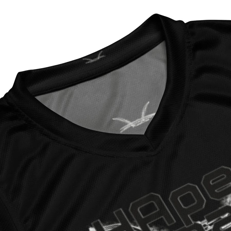 Hélain - Black - Recycled Unisex Basketball Jersey - Black HApex Gear Black Logo product image (8)