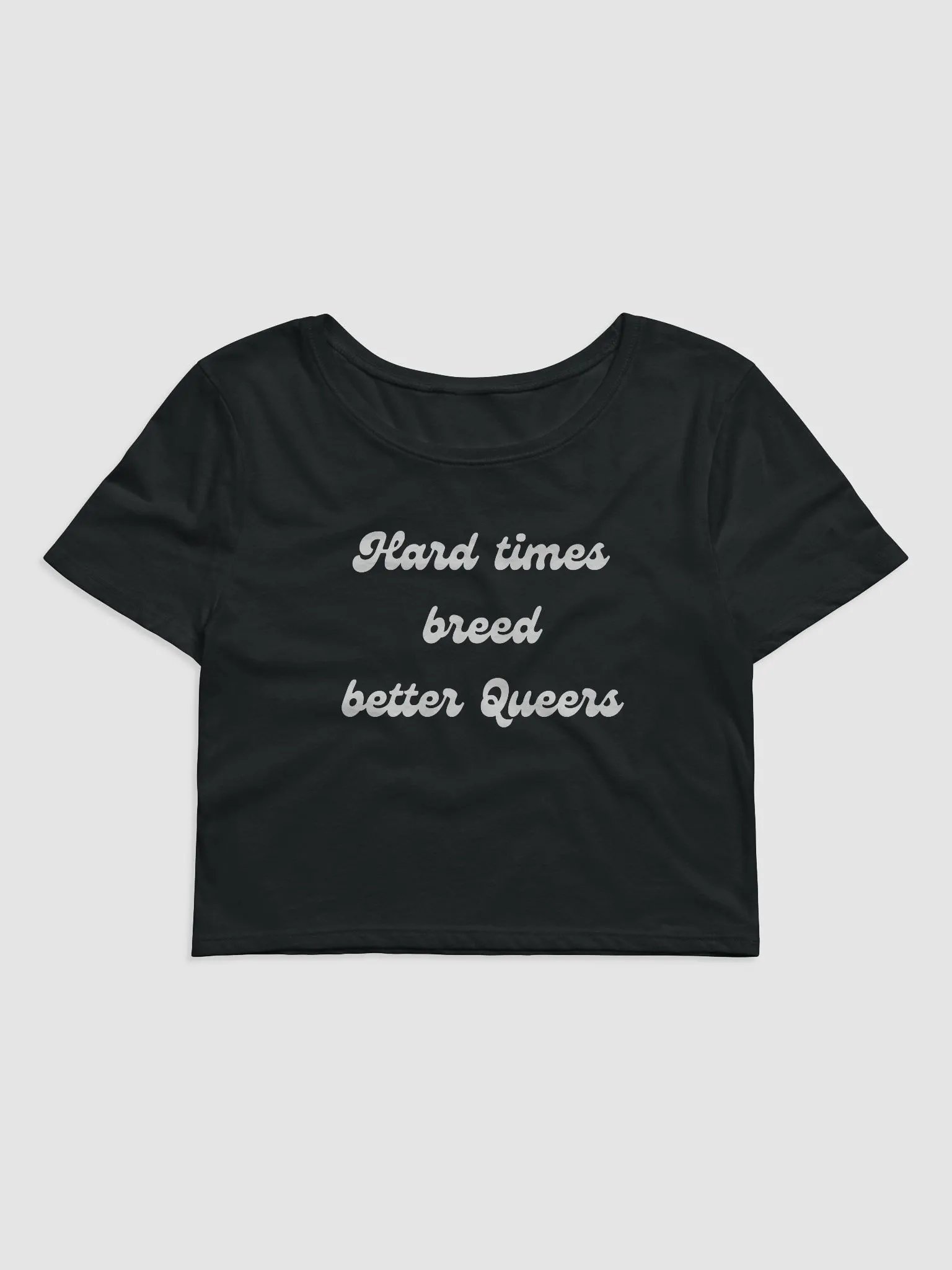 Hard Times Crop Top White product image (1)