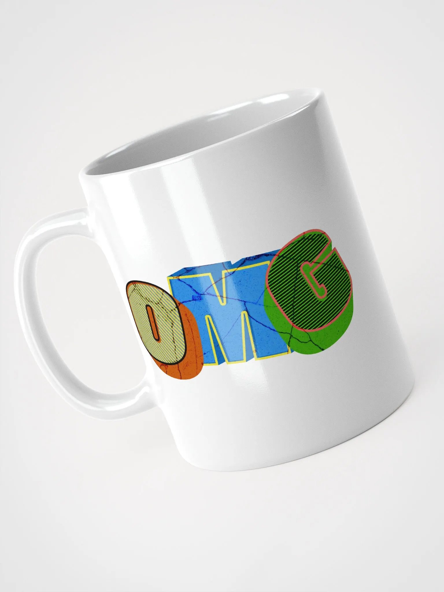 OMG Typography White Glossy Mug product image (2)