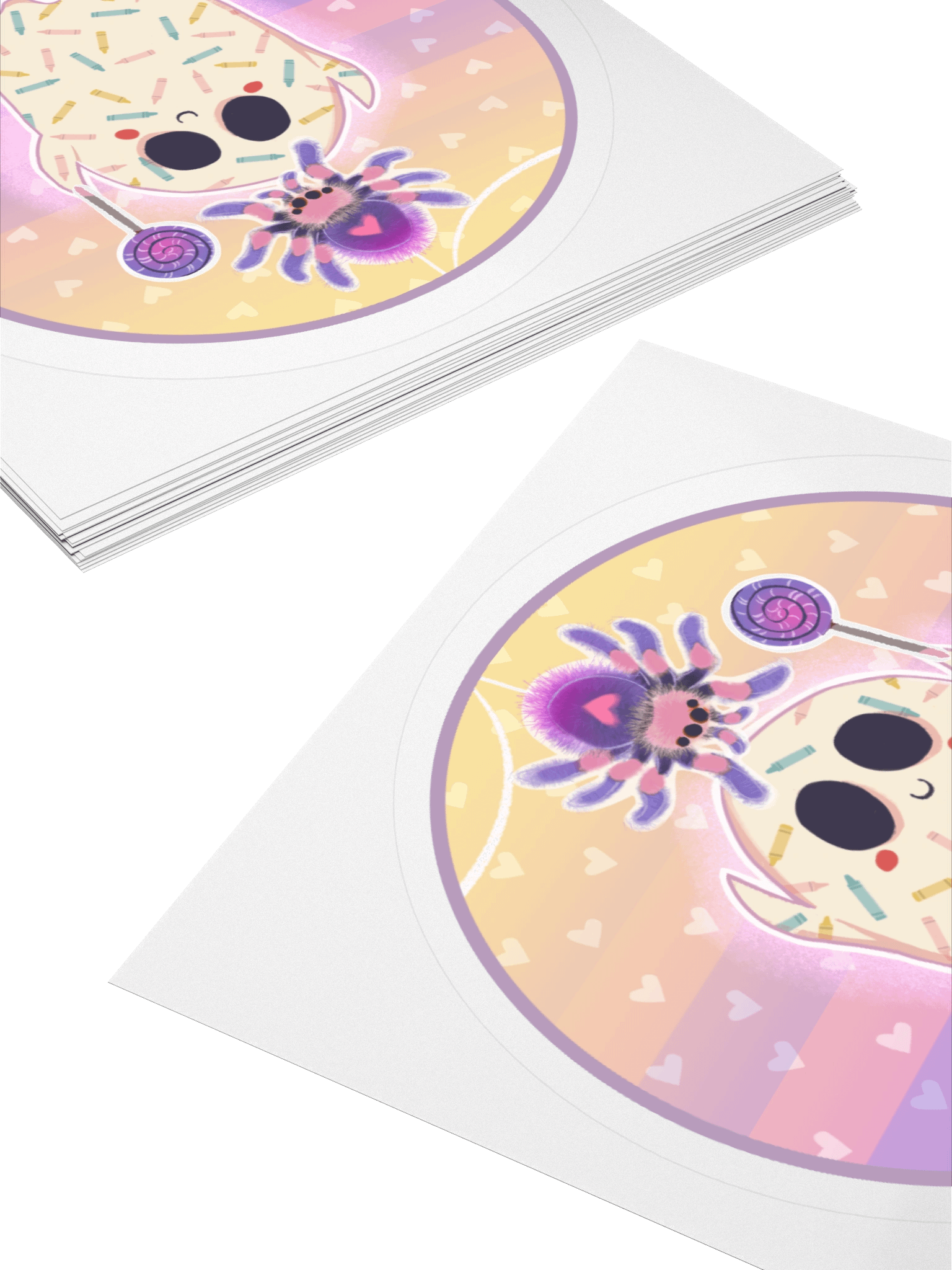Pastel Little Ghost & the Pet Spider - Vinyl Sticker product image (4)
