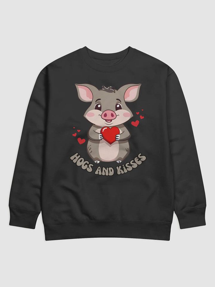 Hogs and Kisses Cute Valentine's Day Sweatshirt product image (1)