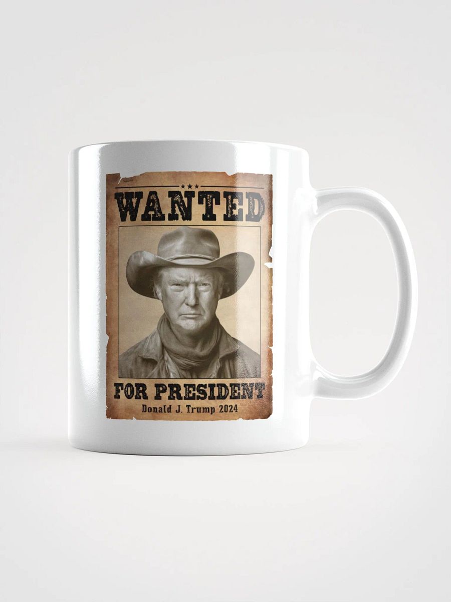 Wanted for President - Western Style - White Mug product image (1)
