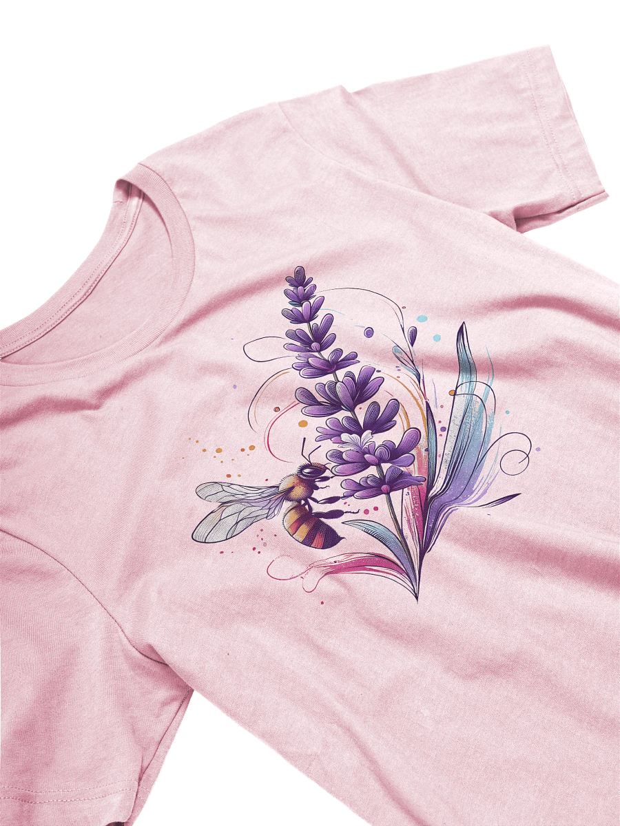 Buzzing Lavender Bee T-Shirt, Botanical Honeybee Tee, Nature-Inspired Wildflower Shirt, Garden Lover Gift product image (7)