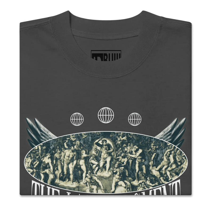Judgment Day - BUIII Remix Premium Oversized Faded T-Shirt - Black product image (10)