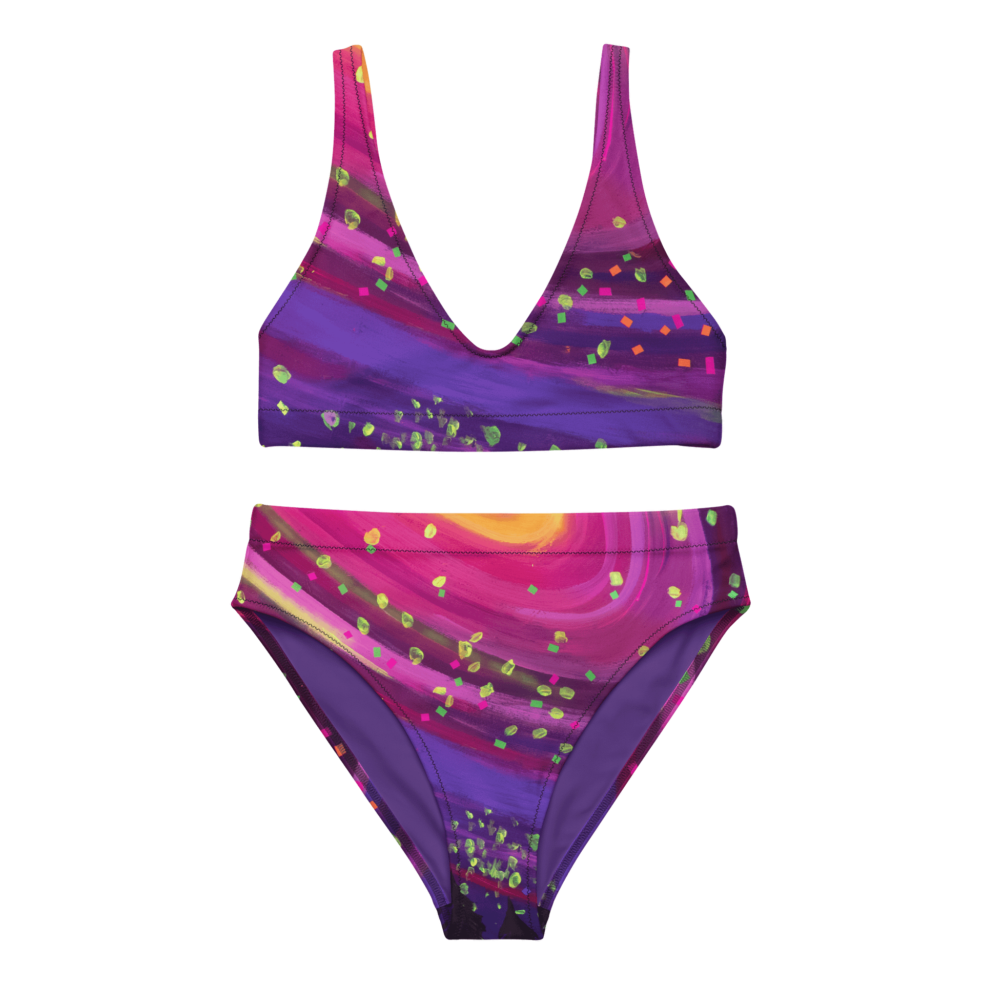 Purple Galaxy Bikini (High Waist) product image (1)