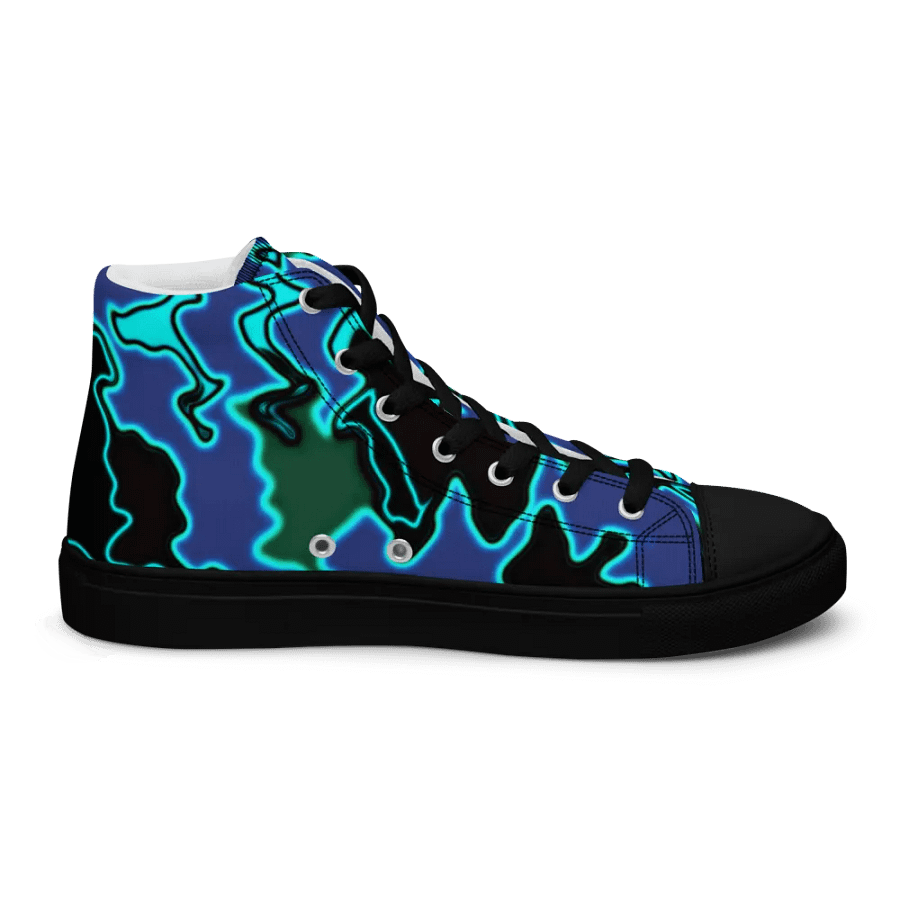 blue fury High Top canvas shoes (womens) product image (8)