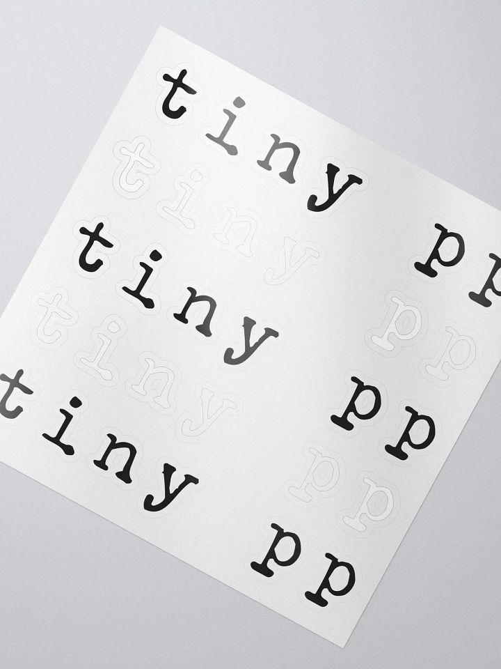 Tiny PP Kiss Cut Stickers product image (2)
