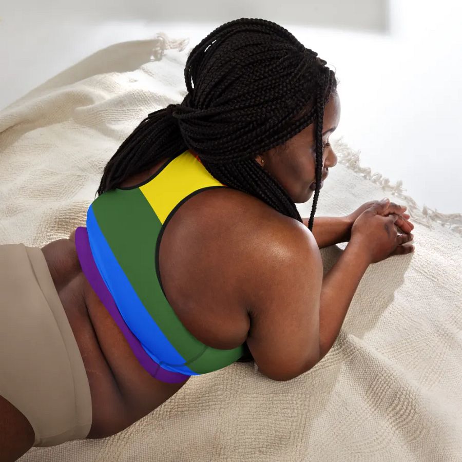 Rainbow Burst Padded Sports Bra product image (9)