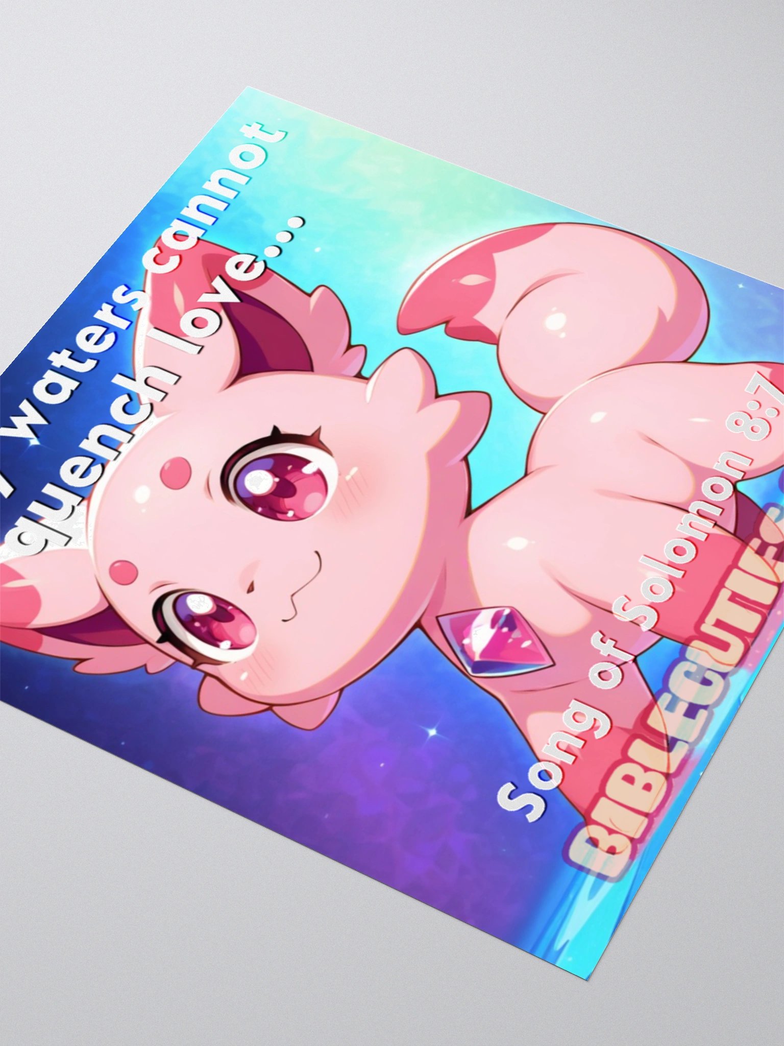 Bible Cuties Naomi - Many waters cannot quench love Sticker product image (6)