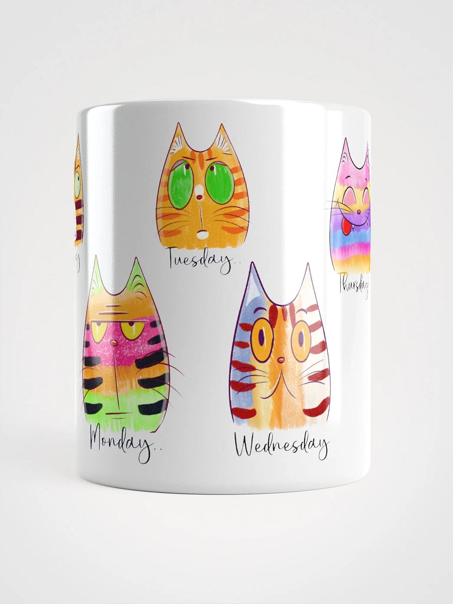 7 Days of Cats Mug – A Purrfectly Hilarious Week in Review product image (13)
