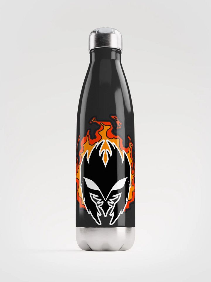 Mask Icon v2 (Black) Stainless Steel Water Bottle product image (2)