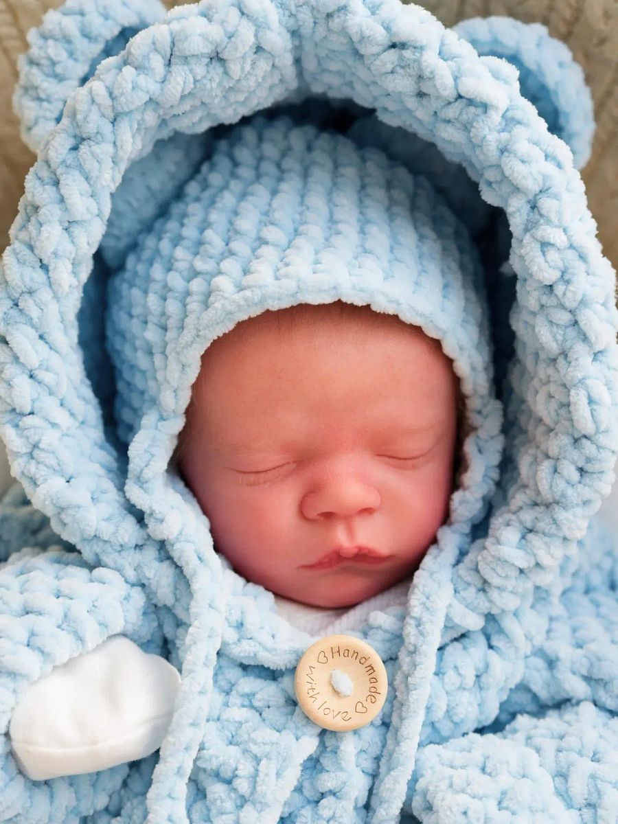 Crochet Pattern: Easy Baby Hoodie (with Bear Ears) product image (7)