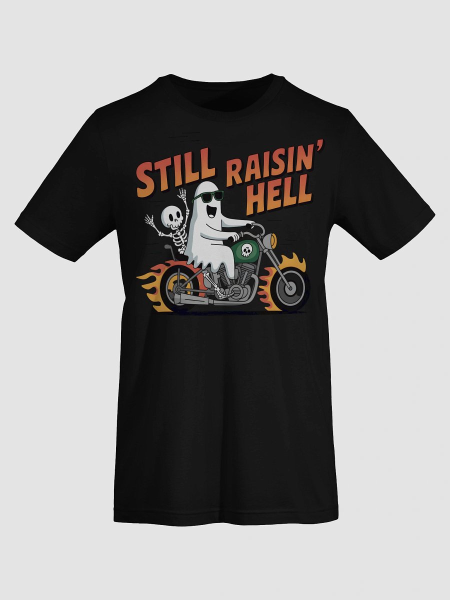 Ghost and Skeleton Raisin' Hell T-Shirt product image (7)