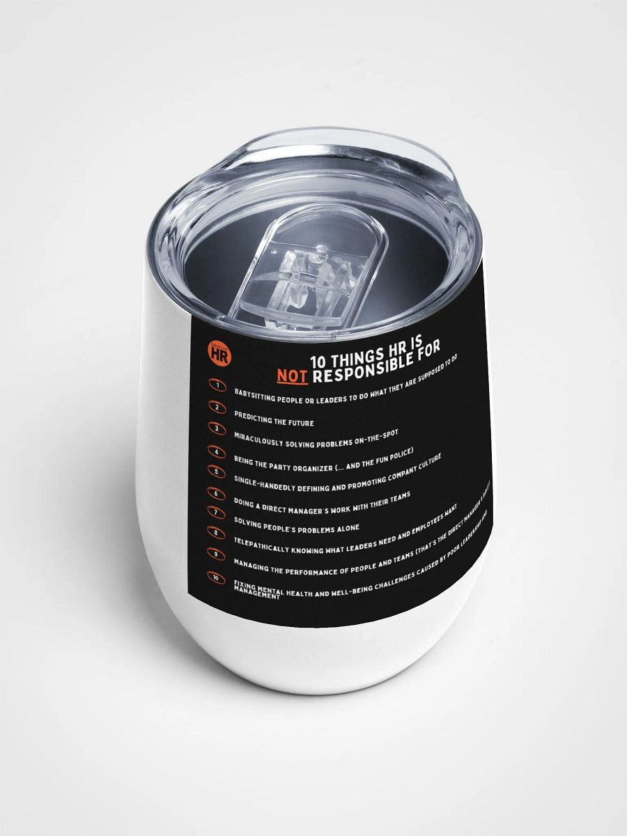 HR Responsibilities Unveiled: Wine Tumbler Edition product image (3)