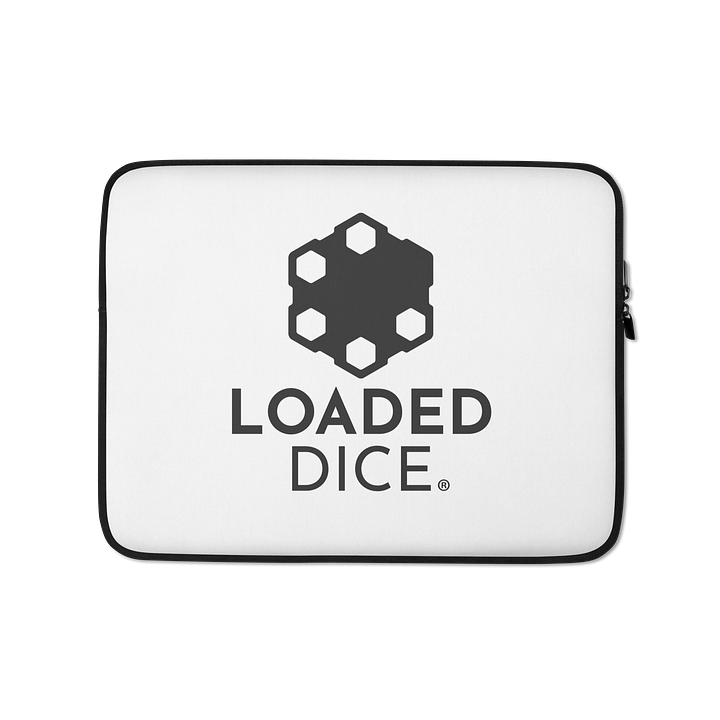 Loaded Dice Graphic Laptop Sleeve White product image (1)