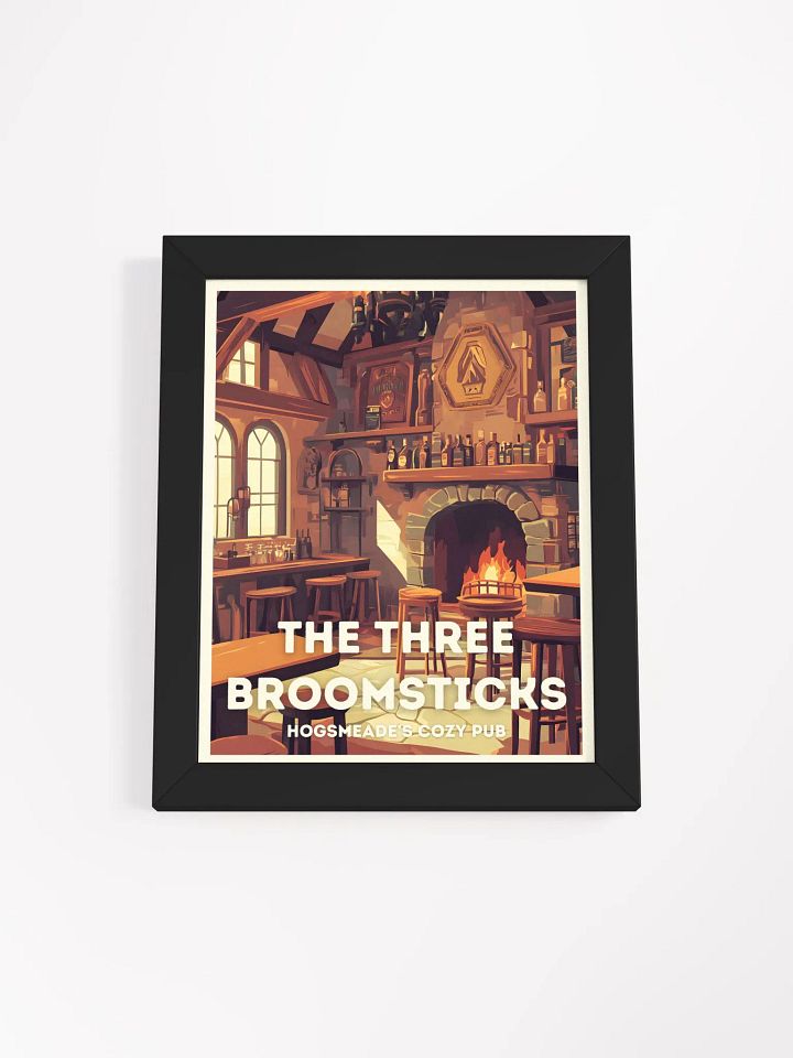 The Three Broomsticks Vintage Travel Poster product image (1)