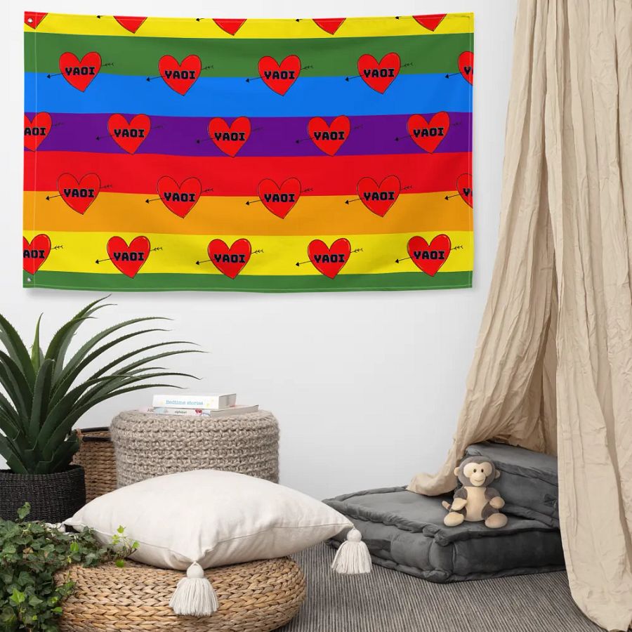 I Love Yaoi Flag product image (5)