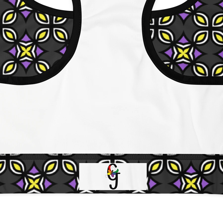 Non-Binary Abstract (3) - Padded Sports Bra product image (8)