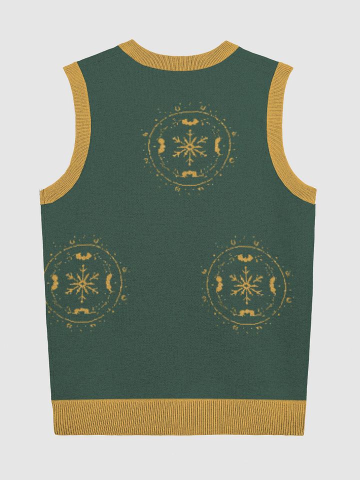 Golden Vine Knit V-Neck Vest product image (9)