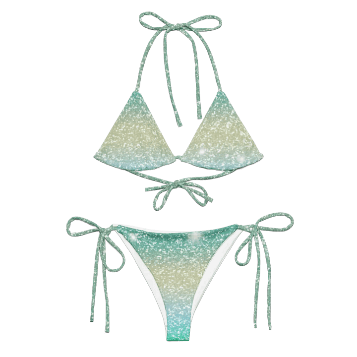 Glitter Unicorn Texture Design String Bikini (2) product image (1)