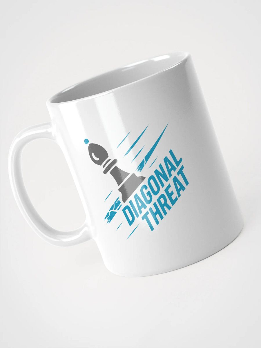 Diagonal Threat - White Glossy Mug product image (7)