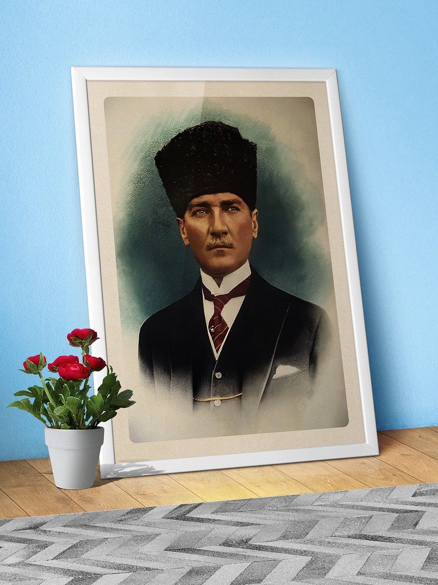 Mustafa Kemal Atatürk photo poster with border, 1920s — Turkey poster product image (3)