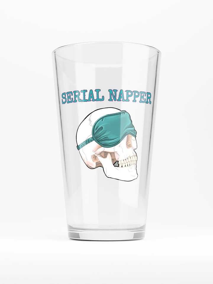 Serial Napper Skull Pint Glass product image (1)