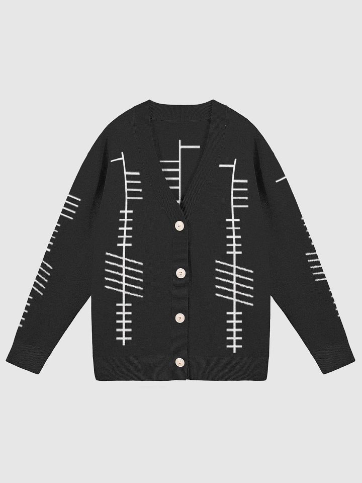 Ogham Writing Cardigan 🖤 product image (1)