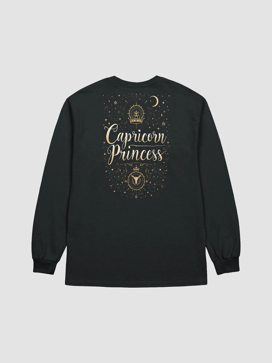 Capricorn Princess Golden Lettering Long Sleeve Tee product image (2)
