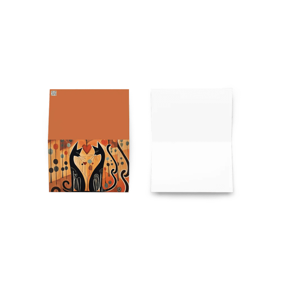 ORANGE DOTTED BLACK LOVE CATS product image (3)