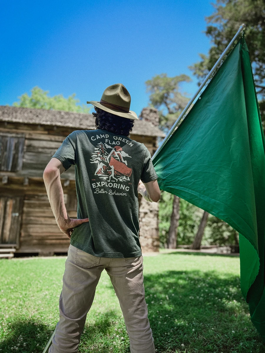 Camp Green Flag Silhouette Unisex Tee product image (9)