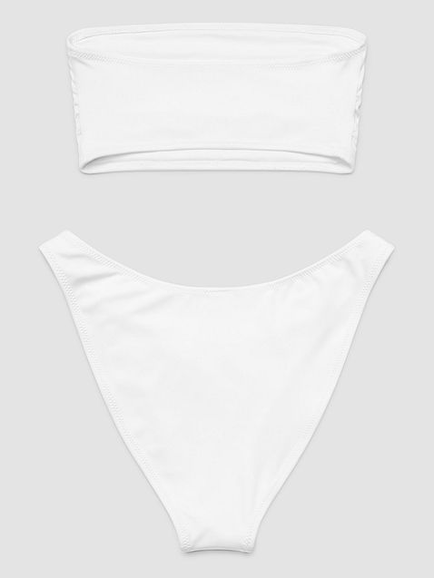 Photo showing All-Over Print Recycled Bandeau Bikini